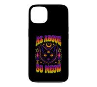 As Above So Meow Chat Noir Troisième Œil Occulte Coque pour iPhone 13