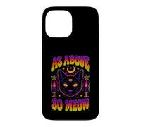 As Above So Meow Chat Noir Troisième Œil Occulte Coque pour iPhone 13 Pro Max