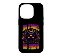 As Above So Meow Chat Noir Troisième Œil Occulte Coque pour iPhone 14 Pro