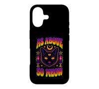 As Above So Meow Chat Noir Troisième Œil Occulte Coque pour iPhone 17