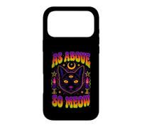 As Above So Meow Chat Noir Troisième Œil Occulte Coque pour iPhone 17 Pro Max
