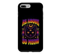 As Above So Meow Chat Noir Troisième Œil Occulte Coque pour iPhone 7 Plus/8 Plus