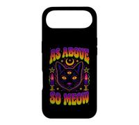 As Above So Meow Chat Noir Troisième Œil Occulte Coque pour iPhone Air