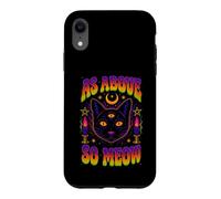 As Above So Meow Chat Noir Troisième Œil Occulte Coque pour iPhone XR