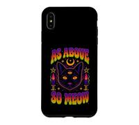 As Above So Meow Chat Noir Troisième Œil Occulte Coque pour iPhone XS Max