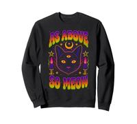 As Above So Meow Chat Noir Troisième Œil Occulte Sweatshirt