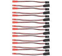 AS Axis Spindleon 16pcs Câbles Compatible avec jst vers Compatible avec jr Mâle Femelle 20awg 10 cm pour Modèles rc Avions Voitures Bateaux