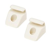 AS Axis Spindleon 2 Pièces Clip de Pare-Soleil de Voiture 251857561A Compatible avec VW t25 t3 Camper 1979-1992 Blanc