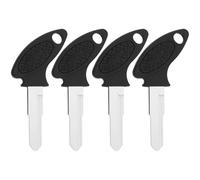 AS Axis Spindleon 4 pcs Ébauche de Clé Moto Non Taillée à Rainure Côté Droit Compatible avec gy6 Scooters Mini Motos Standard Cyclomoteurs ATVs