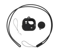 AS Axis Spindleon Housse de protection en silicone pour appareil photo sport avec bouchon d'objectif compatible avec Insta360 GO Ultra, noir