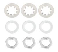 AS Axis Spindleon Kit de 30 écrous Et Rondelles pour Potentiomètres 3/8" Compatibles avec CTS Bourns Et Fender (US).