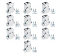 AS Axis Spindleon Lot de 10 connecteurs DB9 en plastique chromé pour remplacement OEM 12150 compatible avec sous-série D à 9 broches