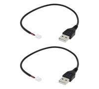 AS Axis Spindleon Lot de 2 câbles d'alimentation USB A vers XH2.54 femelle 24 AWG 22 cm 2 broches pour voitures télécommandées et appareils électroniques