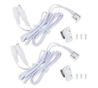 AS Axis Spindleon Lot de 2 interrupteurs tactiles LED 14,5 mm avec variateur d'intensité 12-24 V CC 5 A pour salles de bains, armoires, cuisines, toilettes