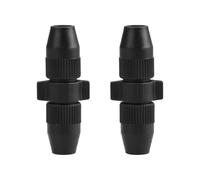 AS Axis Spindleon Lot de 2 tiges droites à double écrou pour pulvérisation de jardin - Connecteur fixe pour tige droite de pulvérisation de 8 mm