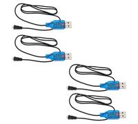 AS Axis Spindleon Lot de 4 câbles de charge USB vers JST 1.25 LiPo 60 cm 3,7 V Compatible avec mini drones RC Voitures Avions