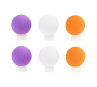 AS Axis Spindleon Lot de 6 Indicateurs de Touche Réglables en Mousse de 17 Mm pour La Pêche à La Mouche Et La Pêche à La Carpe (blanc Orange Violet)