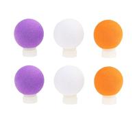 AS Axis Spindleon Lot de 6 Indicateurs de Touche Réglables en Mousse de 24 Mm pour La Pêche à La Mouche Et La Pêche à La Carpe (blanc Orange Violet)
