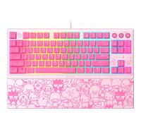 as - Commutateurs Mecha-Membrane - Keycaps UV - Keys Backlit Media - 8-zone RVB Lighting - Wrist Magnetic Wrest - Hello Kitty & Friends Edition