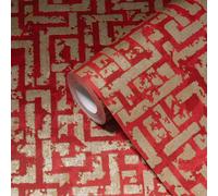 AS Creation 386954 Papier peint intissé géométrique 0.53 m x 10.05 m Rouge