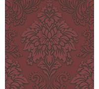Livingwalls 368983 Metropolitan Stories Lizzy London Papier peint intissé avec ornements baroques Rouge/noir 10 x 0,53 m