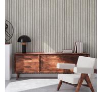 A.S. Création PintWalls II papier peint intissé à motif de lambris 0,53 x 10,05 m - gris, crème - papier peint imitation bois Made in Germany - 391095