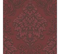 Livingwalls 368983 Metropolitan Stories Lizzy London Papier peint intissé avec ornements baroques Rouge/noir 10 x 0,53 m