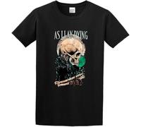 As I Lay Dying Poster T-Shirt Men's Black Unisex Tee Manches Courtes(Small)