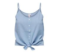 AS Onllecey SL Knot Singlet Noos WVN Top, Cloud DancerRayures : Bleu Moyen, L Femme