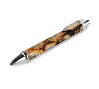 As PIC 1 Stylo à bille rétractable avec motif de dés flamboyants 0,5 mm, écriture lisse pour bureau