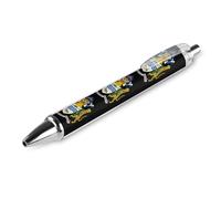 As PIC 2 Stylo à bille rétractable avec blason de la Guyane Noir Pointe fine 0,5 mm