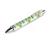 As PIC 3 Stylo à bille rétractable pour homme et femme Motif Jamaican It's in MyPrint 0,5 mm