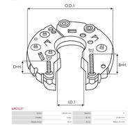 AS-PL Capot protecteur, alternateur ARC0137