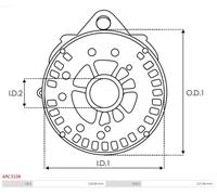 AS-PL ARC3108 Pont de diodes, alternateur