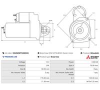 AS-PL S5639(MITSUBISHI) Démarreur