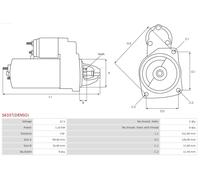 AS-PL S6337(DENSO) Démarreur
