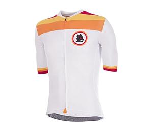 AS Roma Rome Maillot de Cyclisme, Blanc, XL Homme