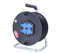 as - Schwabe 10208 Enrouleur de câble électrique vide pour env. 50 m de câble, usage intérieur, IP20 Diamètre 285 mm