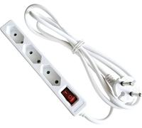 AS Schwabe – Bloc multiprise avec interrupteur 11312 – blanc – fiche avec contour – 1 pc(s)