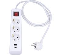 AS Schwabe 11375 Multiprise blanc contact de protection 1 pc(s)