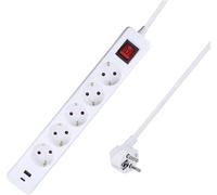AS Schwabe 11376 Multiprise blanc contact de protection 1 pc(s)