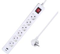 AS Schwabe 11377 Multiprise blanc contact de protection 1 pc(s)