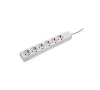 as-Schwabe 11631 Rallonge multiprise 6 prises Intérieur / IP20 Câble blanc 3m H05VV-F 3G1,5 Import Allemagne