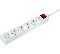 as Schwabe 11671 Bâti de prises avec interrupteur blanc contact de protection (11671)