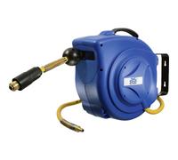 AS Schwabe 12612 Enrouleur de tuyau pneumatique 10 m 12 bar Fixation murale
