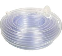 as - Schwabe Tuyau de Niveau à Eau de 20 m PVC Transparent, 8 x 1,5 mm Dispositif pour Mise à Niveau de Plusieurs Repères avec Entonnoir et Deux Bouchons | 12711