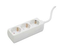 as - Schwabe 13911 Bloc multiprise avec 3 Prises Type F et Protection Enfant Blanc