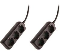 as - Schwabe 13912 Bloc multiprise avec 3 Prises Type F et Protection Enfant (Lot de 2)