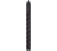 as-Schwabe 18192 as-Schwabe 19 Zoll RACK 8-fach Steckdosenleiste für Serverschrank 3,0 m schwarz