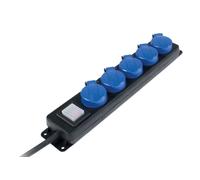 as-Schwabe 38619 as-Schwabe 5-fach Steckdosenleiste mit Schalter 4,5 m schwarz